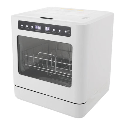 Portable Mini Countertop Dishwasher 39*43*46cm/15.35*16.92*18.11in- US Standard Household Energy-Saving Efficient with LED Display Bowl Rack Chopsticks Rack