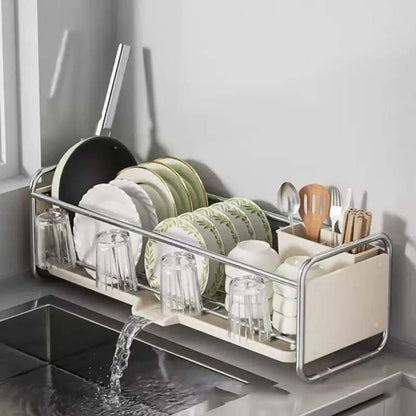 Dish Drying Rack Bowl Drainer Over Sink Drainer Draining Rack Organizer Kitchen Sink Basket Tableware Narrow Cup Holder Shelf
