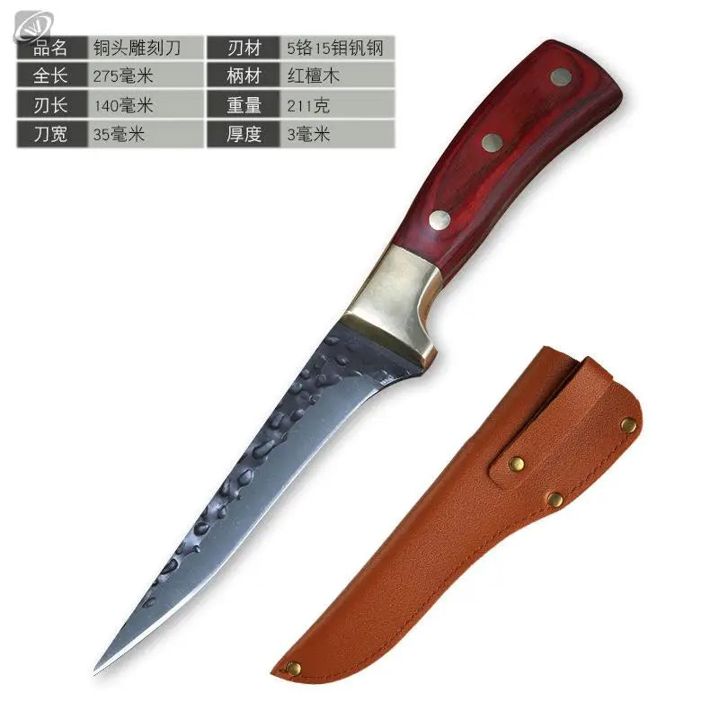 Forged Boning Knife Original Design block chef cooking 3 pieces stainless steel kitchen knives kitchen knife set for kitchen