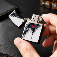 Dark Fantasy Dragon Eye Lighter, Striking Red Pupil Art Pattern Portable Igniter, Unique Stylish Accessory For Daily Use, Outdoor Camping, Candle Lighting, Birthday Party Decor, Exquisite Distinctive Gift For Fantasy Art Love