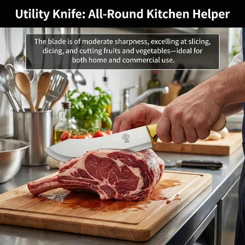 Professional threepiece butcher knife set Kitchen knives for beef pork and lamb with deboning cutting and multipurpose functions