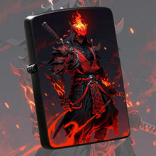 Trendy Cool Flame Samurai Themed Portable Lighter, Stylish Oni Decorative Accessory For Daily Use, Outdoor Camping, Candle And Incense Ignition, Ideal Unique Gift For Anime And Game Enthusiasts, Personalized Desktop Display C