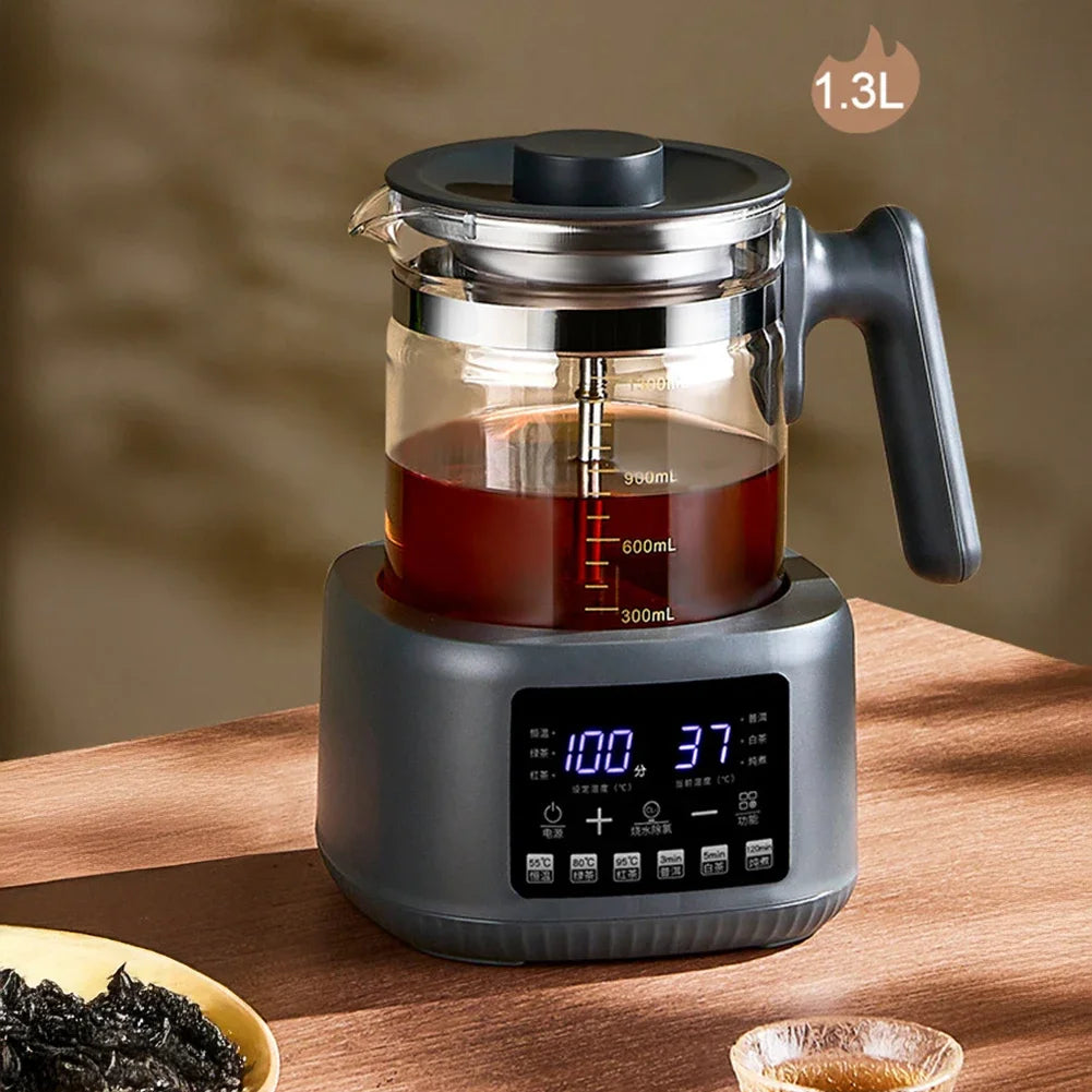 Full-Automatic Steam Tea Maker Modern Electric Wellness Teapot Intelligent Temperature Control Household Desktop Tea Brewer Set