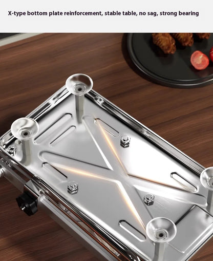 GIANXI Mutton Roll Slicer Machine Stainless Steel Meat Slicer Beef Thin Slice Frozen Meat Household Barbecue Hot Pot Cooking