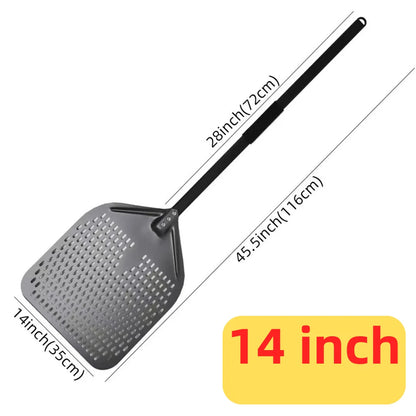 6&12 13 14  Inch Aluminum Pizza Peel Bread Paddle Pizza Oven Turning Peel Hard  Anodized Pizza  Baking Kitchen Tool Spatula