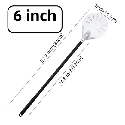 6&12 13 14  Inch Aluminum Pizza Peel Bread Paddle Pizza Oven Turning Peel Hard  Anodized Pizza  Baking Kitchen Tool Spatula