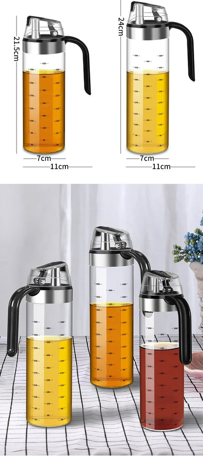 2PCS Oil Dispenser Sauce Bottle Glass Storage Bottles Spice Glass Oil Spray Vinegar Cooking Seasoning Bottle  Kitchen Tools