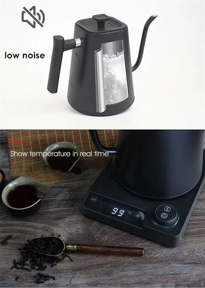 220V 110V 1200W Gooseneck water kettle with temperature control pour over electric Kettle for Coffee and Tea