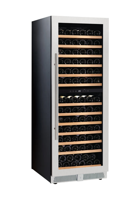 143 Bottles 375L Office Stainless Steel Black Color Built Wine Cellar Compressor Wine Cooler Wine bar Refrigerator