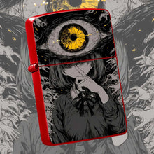 Dark Style One-Eyed Girl Art Illustration Lighter, Trendy Unique Vibe Portable Daily Essential, Distinctive Subculture Design Niche Collectible, Multi-Scene Practical Gift Choice, High Recognition Creative Portable Practical