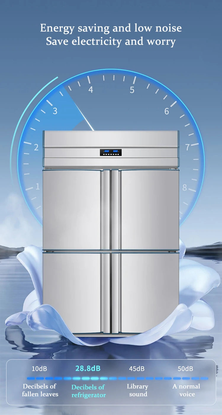 Rebirth Large 500 L 1000 L 1500 L 6 Doors 4 Door Commercial Kitchen Equipment Fridge Refrigerator