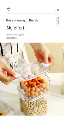 1-5PCS Sealed Jars Large Capacity Waterproof Transparent Scene Kitchen Candy Dried Grain Storage With Lid Fridge Storage Tank