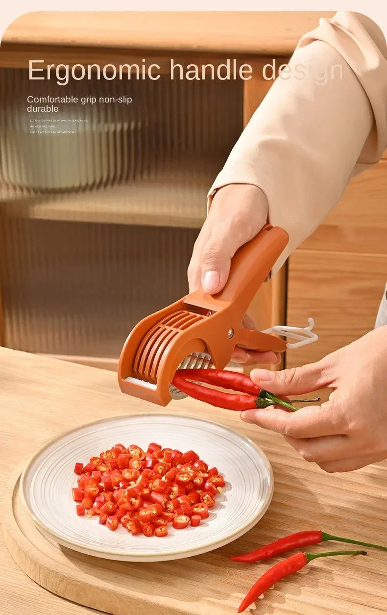 HooFun Kitchen Tools Stainless Steel Vegetable and Fruit Slicer Multi Functional Salad Slicer Kitchen Accessories