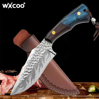 WXCOO Kitchen Knife Durable Meat Cutting Stainless Steel Utility Barbecue Forged Boning Knife Fruit Slicing Cooking Tools