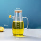 New Food-grade Oil Dispenser Bottle Large Capacity 900/1000ML Oil Storage Container Leak-Proof Glass Oil Pot Kitchen Tools