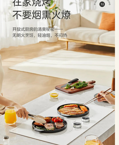 Household Dual - Burner Induction Cooktop, 3500W High Power Built in, Timing & Waterproof Multi - Functional Electric Stove