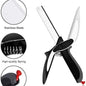 2 in 1 Kitchen Scissors for Food – Stainless Steel 9.5" Tomato Knife Chops Vegetables, Fruit, Cheese, Meat in Seconds | Dishwasher Cutting Board Scissors  – Mess-Free Prep