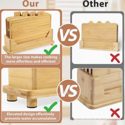 4PCS Wood Cutting Board Set for Baking Bread Cuting Fruit Vegetable Chees Kitchen & Charcuterie Available on Both Sides
