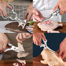 1/2/3/4PCS，Chicken Bone Kitchen Scissors Kitchen Duck Fish Cutter Stainless Steel BBQ Scissors Food Scissors Kitchen Accessories