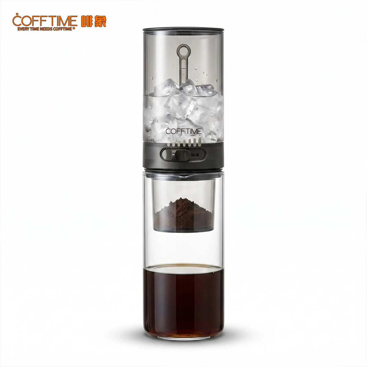 450ml Cold Brew Coffee Maker Iced Drip Pot Portable Cold Brewing with Control Valve Coffee Pitcher Home Summer Camping Tools