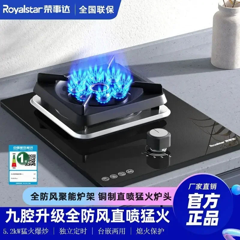 【hot item】Single Stove Household Desktop Gas Stove For Liquefied Natural Gas Embedded Single Eye Stove