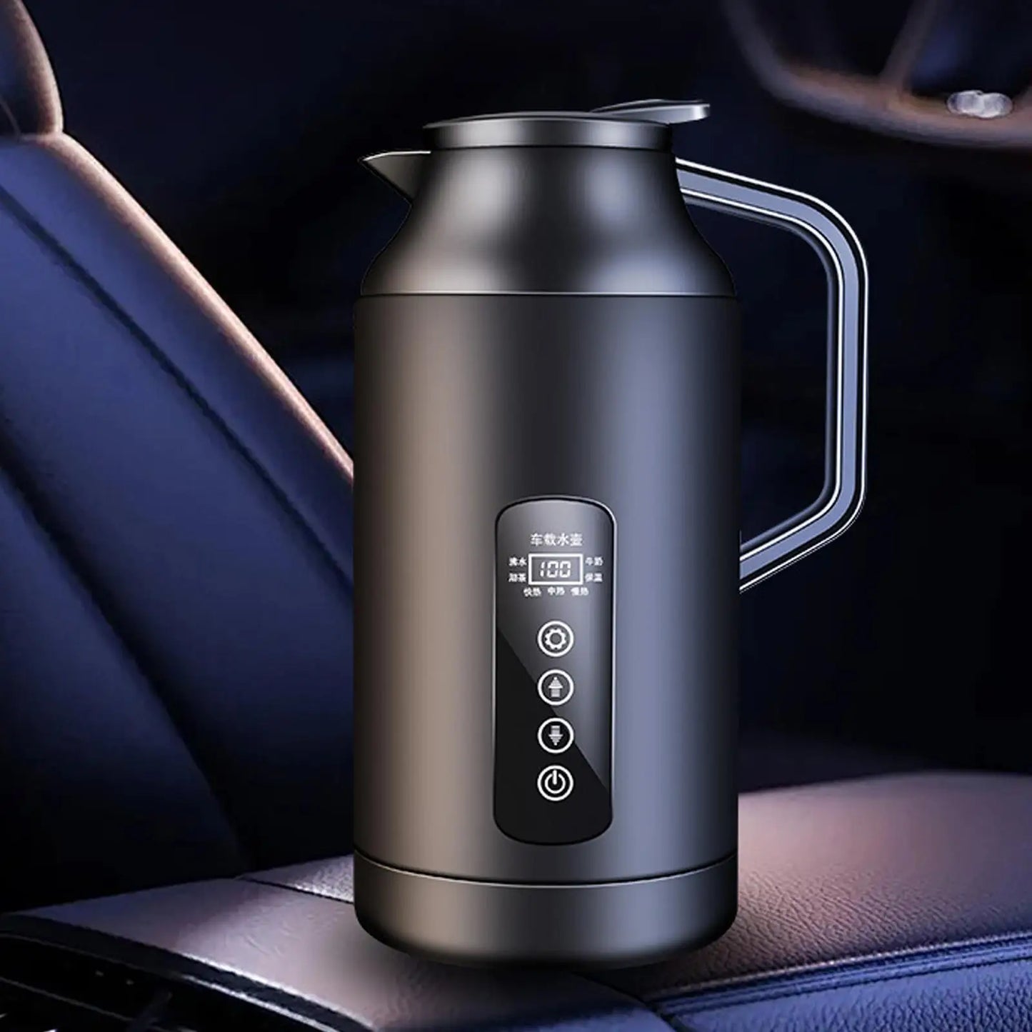 1.5L Kettle Boiler Large Capacity High Power Good Insulation 12V 24V Universal for Outdoor Camping Home Use Truck Road Trip