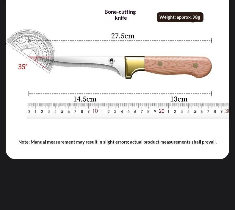 Professional threepiece butcher knife set Kitchen knives for beef pork and lamb with deboning cutting and multipurpose functions