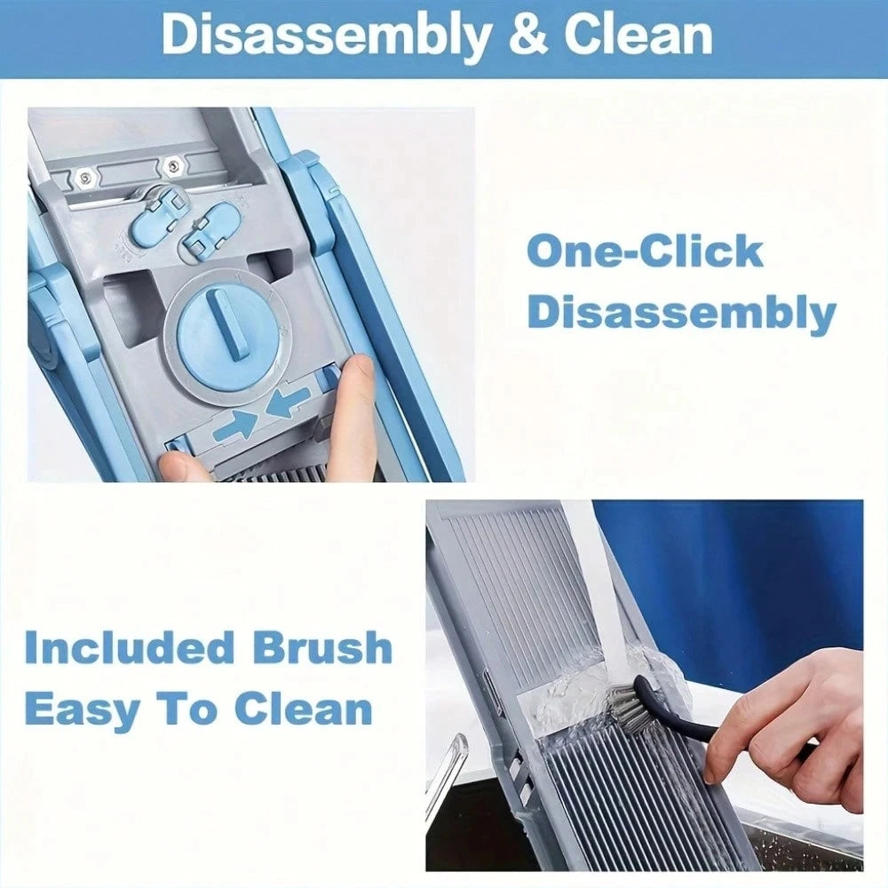 Multifunctional Vegetable Slicer And Dicer, 3-In-1 For Shredding/Slicing/Dicing, With Hidden Blade Safety Design, Easy To Clean And Machine Washable, A Must-Have Tool For Home Chefs, Greatly Improving Prep Efficiency And Redu