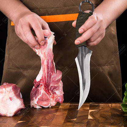WXCOO Kitchen Boning Knife Butcher's Cutting Knife Slicing Meat Cleaver Full Tang Handmade Forged Knife Kitchen Accessories