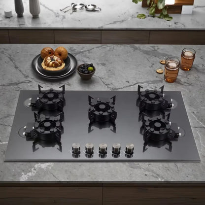 Kitchen Built in Multi 5 Five Burners Gas Gas Cooktops Stove Plate Cooker Hob Gas Stove 5 burner Heater for Household