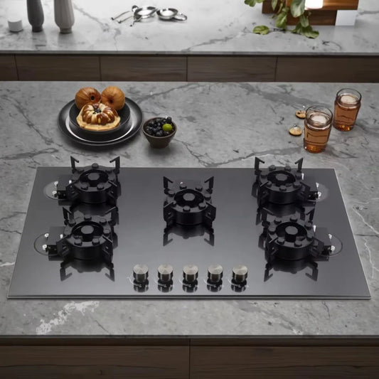 Kitchen Built in Multi 5 Five Burners Gas Gas Cooktops Stove Plate Cooker Hob Gas Stove 5 burner Heater for Household