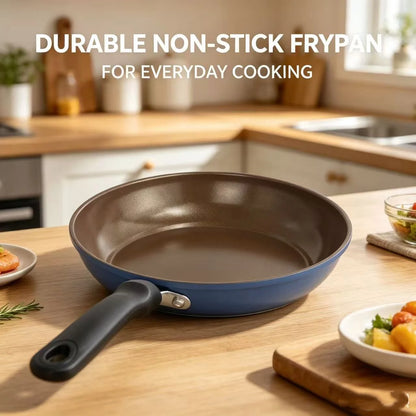9.45 Inch Non-Stick Frying Pan, 24cm Kitchen Skillet for Steak, Eggs and Pancakes, Compatible with Induction & Gas Stove