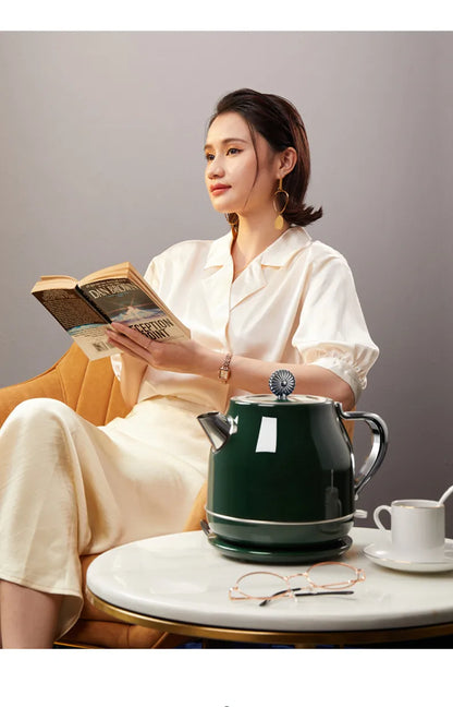 220V 1.5L Household Electric Kettle Water Boiling Cooking Pot Fast Heating Kettle With Stainless Steel Inner 3 Color Available