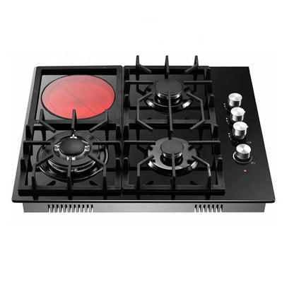 OEM Built in 5 Gas 1 Single Electric  Ceramic Hob 4 Burner Gas Cooker Induction and Gas Cooktop