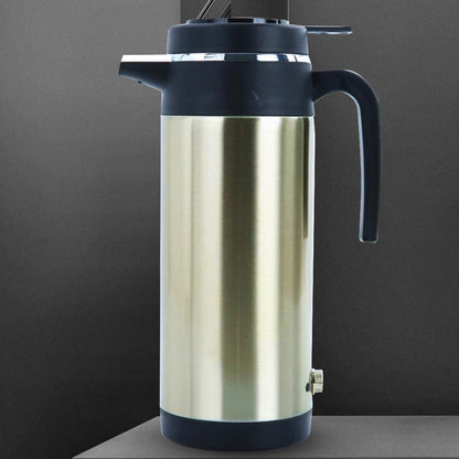 1200 ML Car Hot Kettle Portable Water Heater Large Capacity 12/24 V 120/240 W Fast Boiling for Coffee Tea Drinks for Travel Home