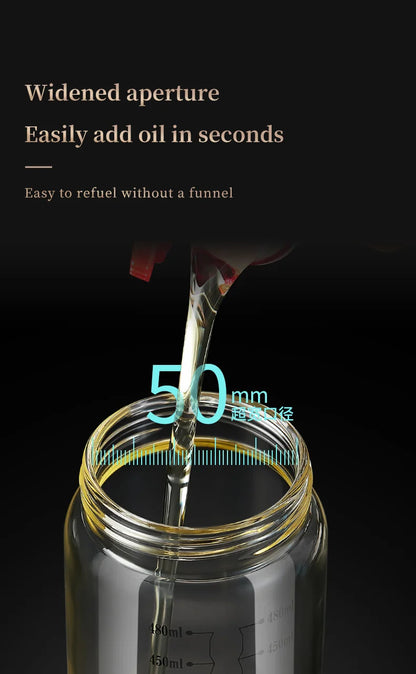 Oil bottle glass Oil pot leakproof Tank Kitchen soy sauce Bottles Vinegar Pots Seasoning Tool Set Of Household Flip Lid