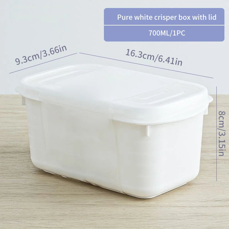 Food Grade Refrigerator Storage Fruit Vegetable Preservation Prepare The Dishes Divided Box Japanese Frozen Meat Packaging Box