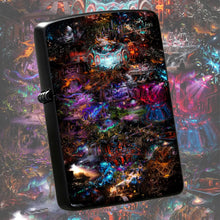 Psychedelic Surreal Fantasy Art Print Lighter Sticker Vibrant Cyber Anciet Style Unique Aesthetic Portable Item For Daily Gathering Outdoor Use Ideal Creative Gift For Personal All Scenario Available A Humorous And Interestin