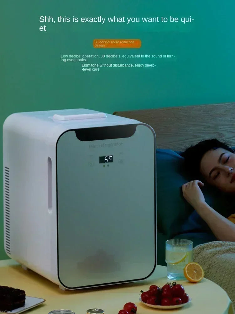 220V Mini Refrigerator Small Household Dormitory Car Mounted Refrigerator Mini Student Refrigeration Single Person Small  HCA1