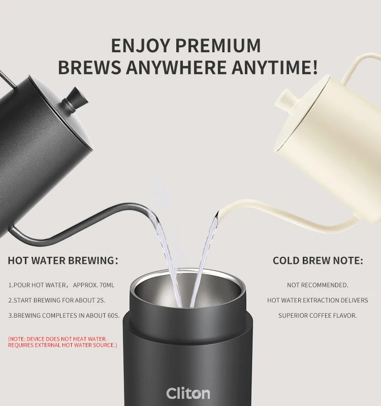 Electric Esspresso Coffee Machine Portable Electric Coffee Maker Set for Outddoor