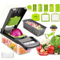 12.5in Multifunctional Vegetable Chopper 8 Interchangeable Blades Food Slicer Dicer Ideal for Fruits Onions and Kitchen Prep