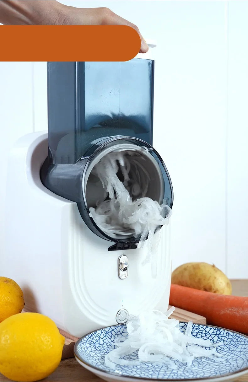 Household Multi-function Vegetable Cutter 1PC Kitchen Electric Vegetable Cutter Vegetable Slicer Shredder Automatic