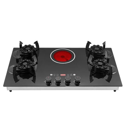 Kitchen Appliance Glass Electric and Gas Burner Stove Tempered Glass Gas Stove for Home