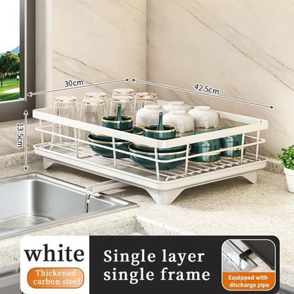 Dish Drying Rack Kitchen Adjustable Stainless Steel Cutting Board Organizer Dish Bowl Drainer Storage Rack Kitchen Utensils