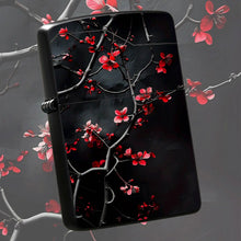 Vibrant Red Plum Blossom Lighter, Exquisitestyle Dark Background Twisted Branch Design, Portable Delicate Accessory For Daily Use, Gorgeous Aesthetic Decorative Item, Ideal Thoughtful Gift For Friends Family On Various A Humo
