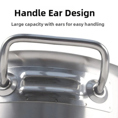 Stainless Steel Milk Pot 16 18 20 22 24cm with Lid Sauce Pan for Gas Electric Induction Stove Boiling Simmering Use