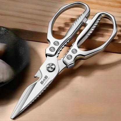 Kitchen scissors Stainless steel Food scissors Multifunctional powerful scissors for chicken, duck and goose bones,Kitchen tools