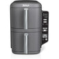 DoubleStack XL 2-Basket Air Fryer, 10 QT, 4 Foods at Once, Compact, 4-in-1, Smart Start & Match Cook, Air Fry, Broil, Bake, Easy
