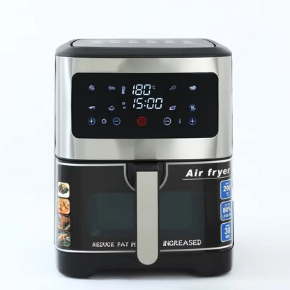 Large-Capacity Air Fryer Home Use Smart New Touchscreen Electric Fryer French Fry Maker Electric Oven