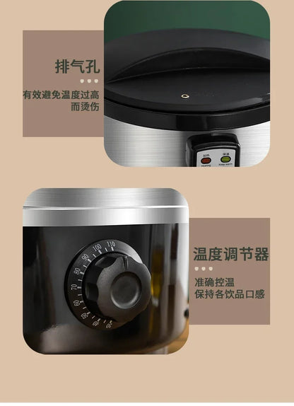 Commercial Precision Temperature Control Insulation Bucket, Stainless Steel Electric Water Bucket, Large Capacity